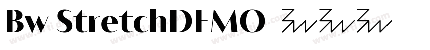 Bw StretchDEMO字体转换